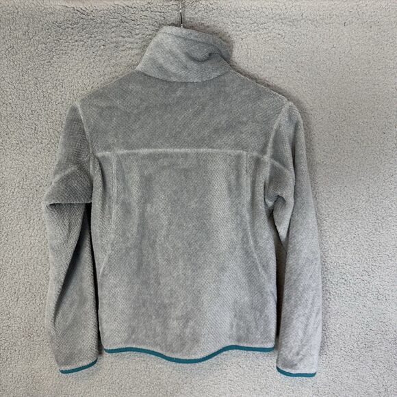 Patagonia Jacket Womens S Grey Re Tool Snap T Pullover Mock Neck Pockets - Picture 7 of 7